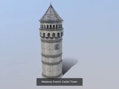 Modular French Castle Collection 3D Model Pack