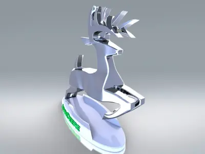John Deere - hood ornament 3D print model