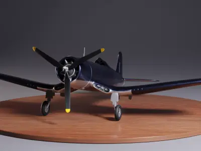 F4U airplane 3D model