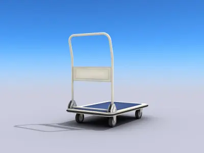 Transport Cart Low-poly 3D model purchase