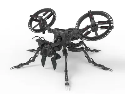 Robot wasp 3D model purchase