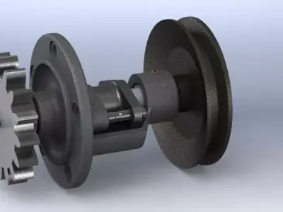 V and Gear drive Free 3D model