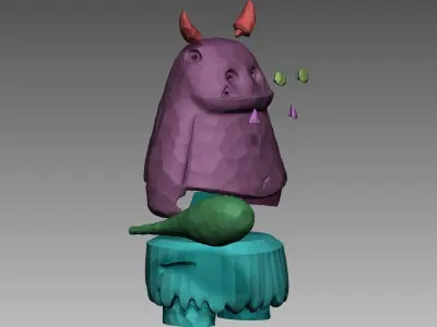 Gronk - The Little Monster - Toy Model 3D print model