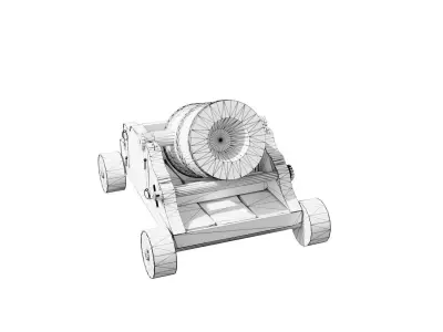 Old Mortar Free low-poly 3D model