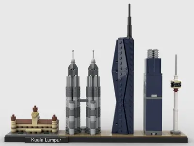Kuala Lumpur Skyline 3D model