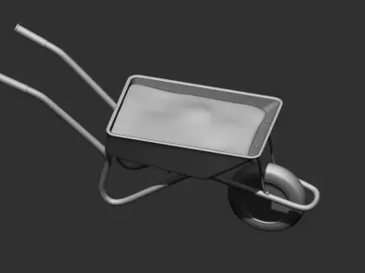 wheelbarrow 3d print model 3D model