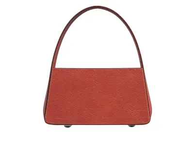 Orange Leather Mini Bag 3D model