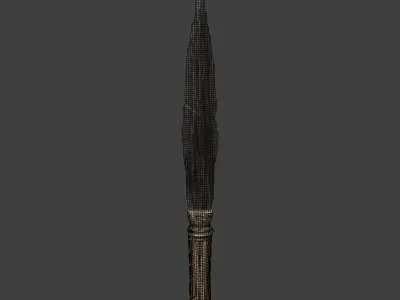 Handmade knife Free low-poly 3D model