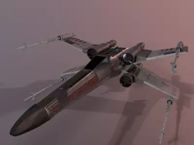 X-Wing Starfighter Star Wars Low-poly 3D model