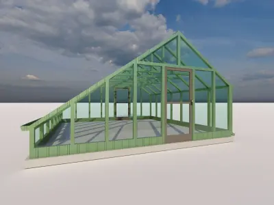 Glass building-Commercial building-building classic 3D model purchase