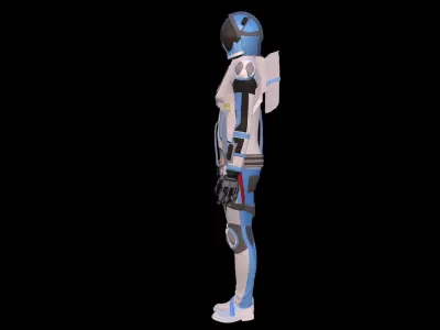 Astronaut Spacesuit Argentina 3D model