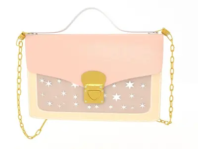 ladies hand bag model 3D model