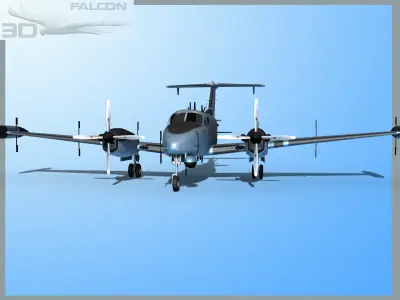 RC-12P Guardrail 3 US Army 3D model