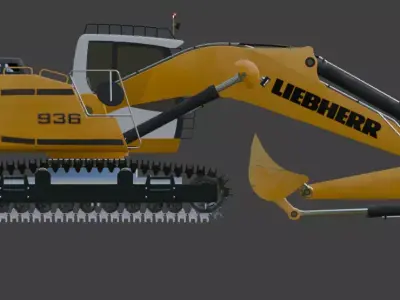 936 Excavator  3D model