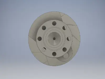Crankshaft 10 Transverse 3D model