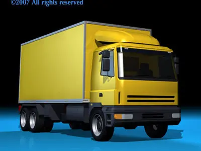 Truck two trucks 3D model