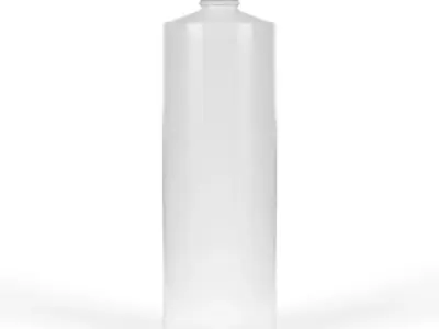 32oz HDPE Plastic Cylinder Bottles 3D model