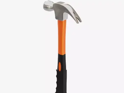 Industrial Hammer Low-poly 3D model