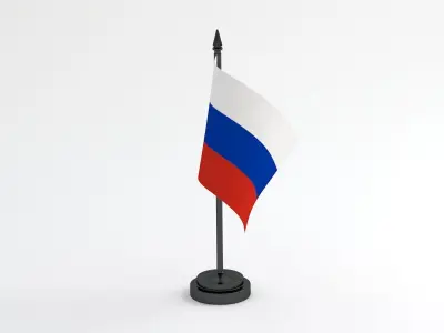 Table Flag Russia 3D model