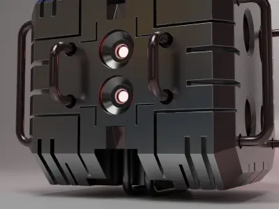 Sci-Fi Hard Surface 3D model Free 3D model
