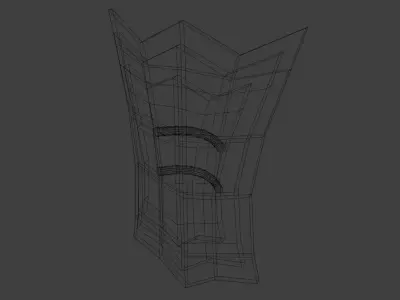 Stylized Tower Shield Game Asset Low-poly 3D model