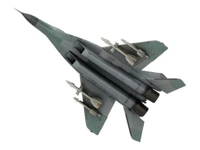 military aircraft Low-poly 3D model from CGTrader