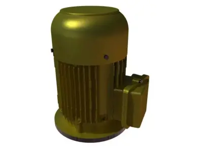220v ac motor-flange mount Free 3D model