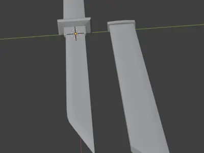 Tanto Blade Low-poly 3D model