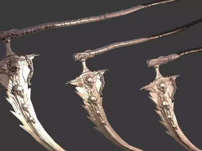 Deaths scythe Ornate 1  3D model