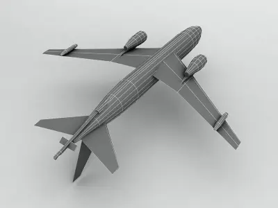 Boeing KC46A Pegasus Military Aircraft LOW Low-poly 3D model
