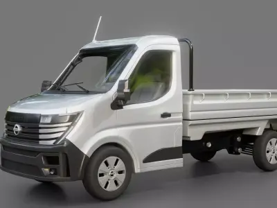 Nissan Interstar Pickup Truck 3D model