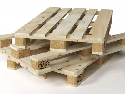 Wooden Pallet 3D model