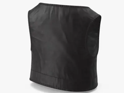 Cartoon Vest Black 3D model