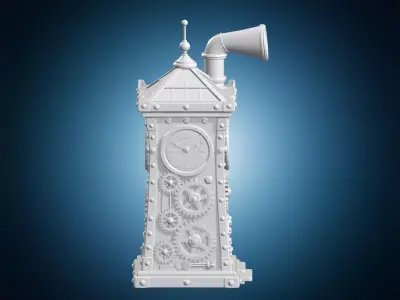 Steampunk Dice Tower 3D Print Model 3D print model