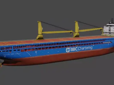 BBC Chartering Multipurpose Heavy Lift Vessel Low-poly 3D model