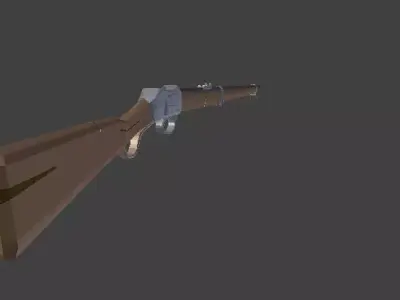Martini Henry Rifle  Low Poly Game Ready 19th Century Free low-poly 3D model