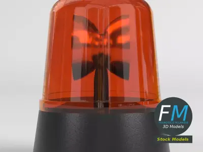 Rotating Beacon Light 1 3D model