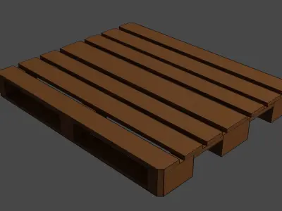 Low Poly Pallet lego brick Low-poly 3D model