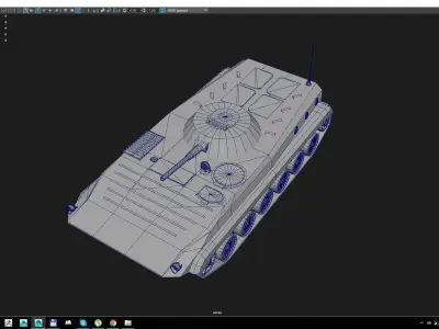 BMP - Armored Infantry Combat Vehicle Low-poly 3D model