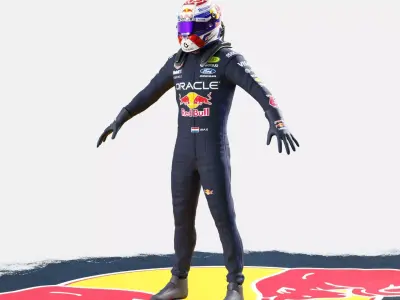 F1 Red Bull Racing Suits 2026 3D model