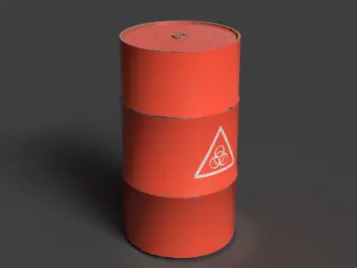 barrel Free low-poly 3D model buy