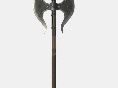 Battle Axe Low-poly 3D model Low-poly 3D model purchase