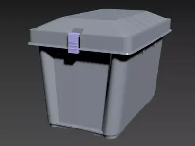 Plastic box 3D model purchase