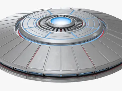 Alien UFO 3D model purchase