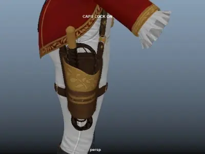 Royal Family Queen Cloth Low-poly 3D model