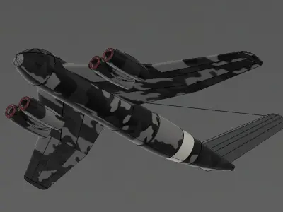 Messerschmitt 1101-14 3D print model