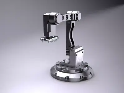 Robotic arm with socket prime 3D model