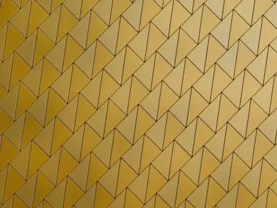Powered Metal Golden Design PBR Seamless Texture 3
