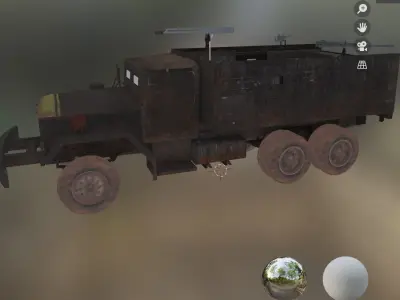 guntruck Low-poly 3D model