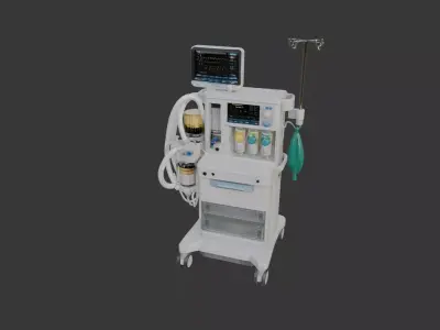Modern Anesthesia Machine 3D model